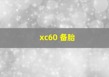 xc60 备胎